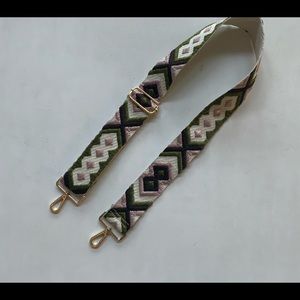 Embroidered strap for purse/bag